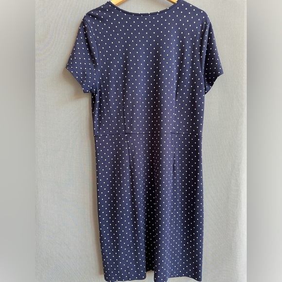 Old Navy | Blue & White Polka Dot Midi Dress - Picture 4 of 8